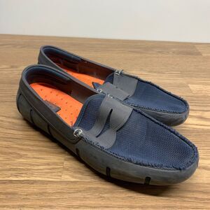Swims Men's Navy Blue Penny Loafers Shoes Size 10.5 Water Shoes